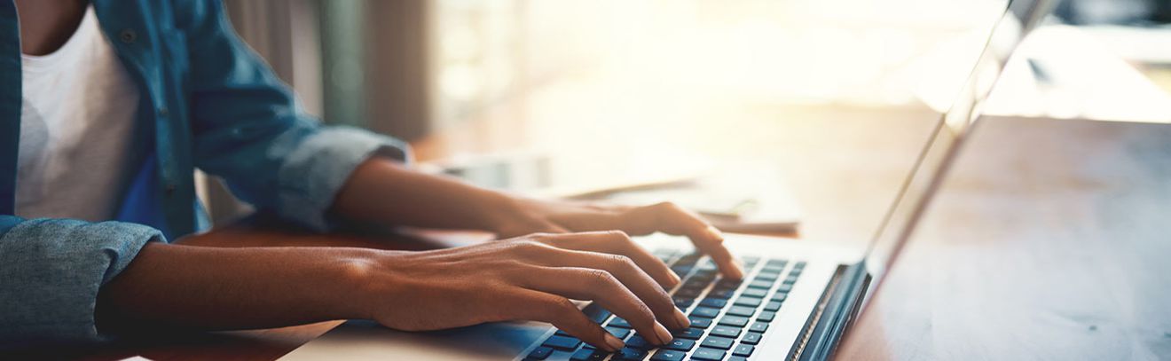 person on laptop